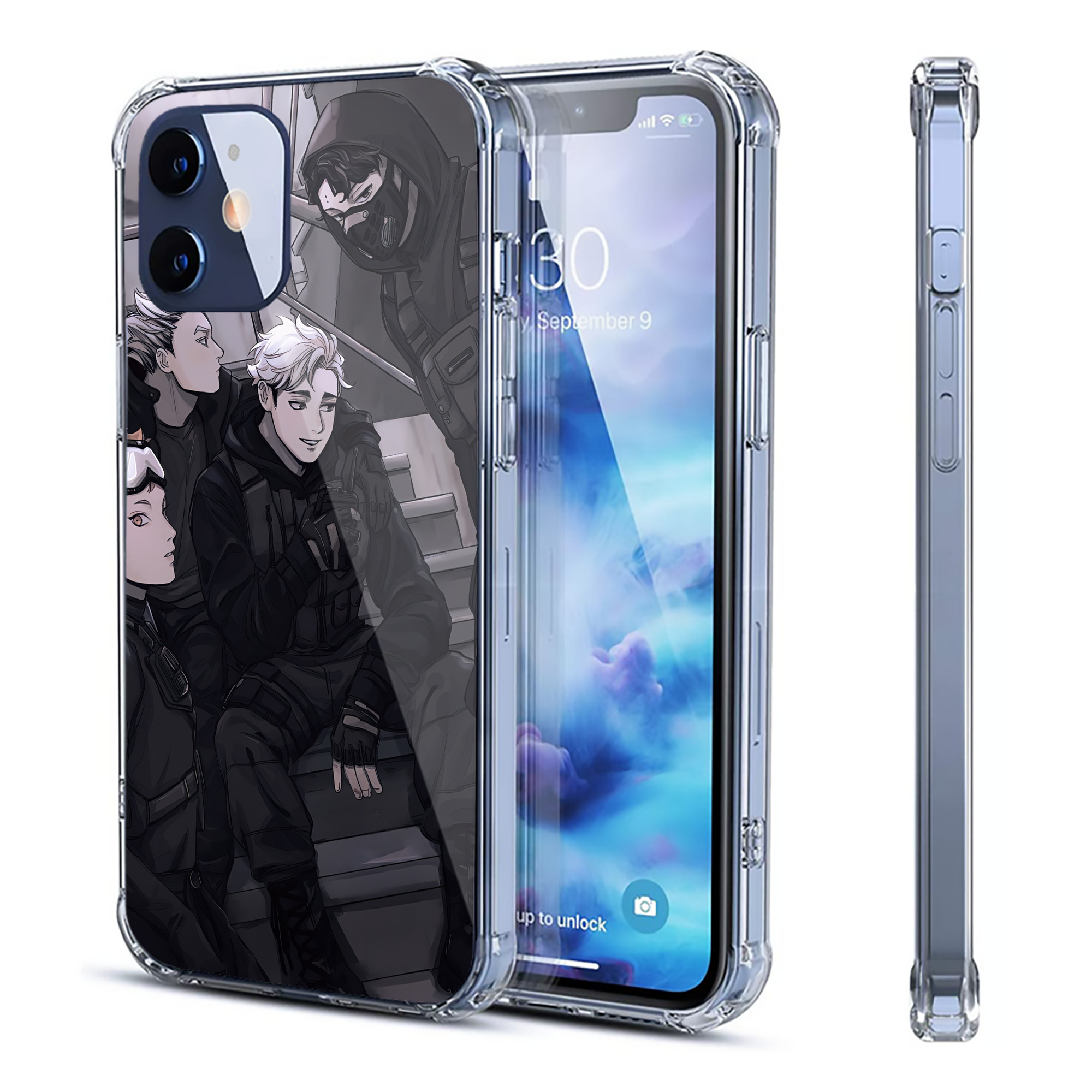 （画像用） ハイキュー!! Haikyu!! 【iPhone 12シリーズ対応】透明スマホケース（クリアソフトケース）